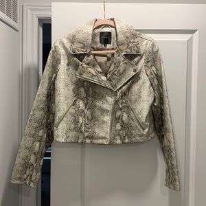Snake Skin Pleather Jacket